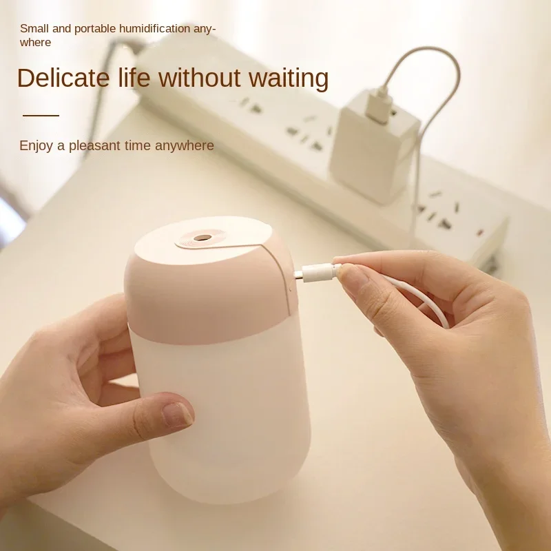 300ML Mini Air Humidifier USB Aroma Essential Oil Diffuser Spary Electric Smell Distributor Warm Light for Car Home Bedroom Gift