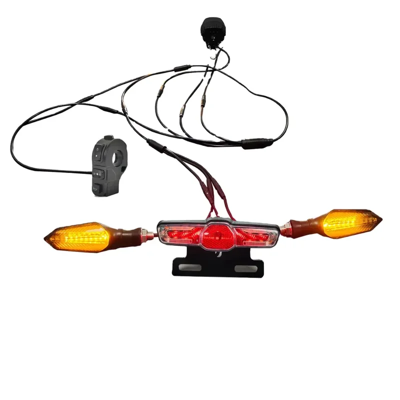 Waterproof 24V Universal Turn Signals Brake Lights Horn Headlights Low Beams Three Wheel Lights