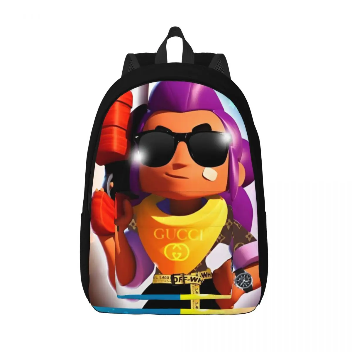 Hileli Super Cell Video Game Backpack for Boy Girl Kids Student School Book Bags Daypack Preschool Primary Bag with Pocket