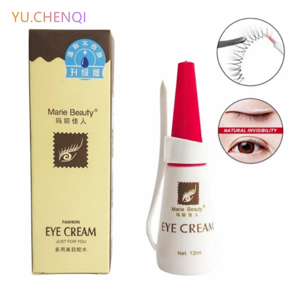 12ml Waterproof Eyelash Glue Double Eyelids Glue Lasting Strong False Eye Lash Glue Adhesive Professional Makeup Beauty Tools