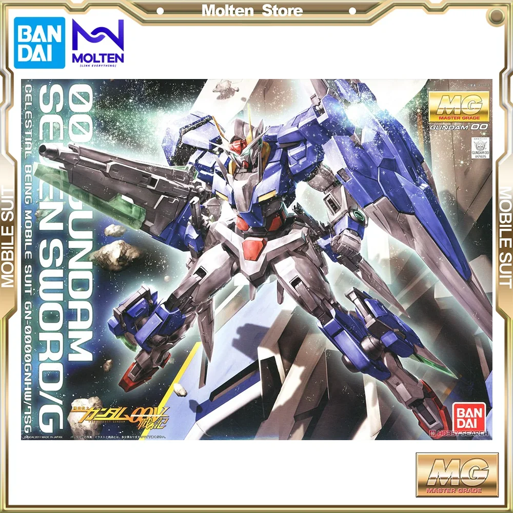 

BANDAI MG OO 00 Gundam Seven Sword /G 1/100 Scale Mobile Suit Gundam 00 (Double O) Gunpla Model Kit Assembly