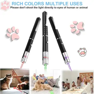 Portable laser pointer with LED flashlight, cat tickle toy, pet training Torch, fun pointer, without battery, mini 2 in 1, 2 in 1 10 Main Sales Lantern Laser - №8