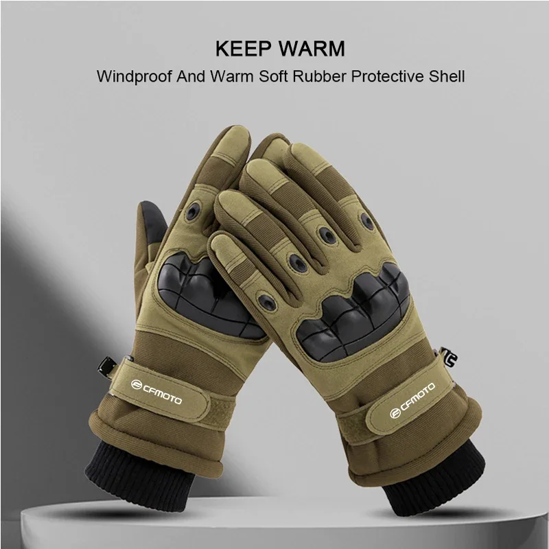 Full Finger Motorcycle Gloves  Moto Racing Riding For CFMOTO CF650 650NK 400NK 250NK 400GT 650MT Waterproof Warm