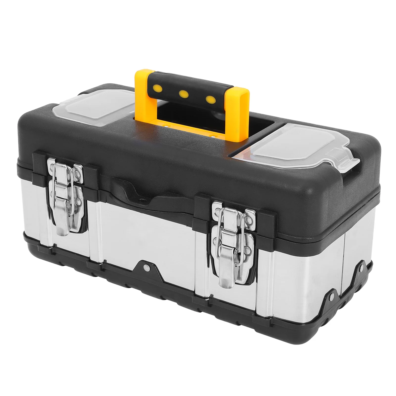 Stainless Steel Suitcase Lockable Tools Case Multifunctional Case Travel Tool Boxes Storage Box Toolbox Tool Organizers