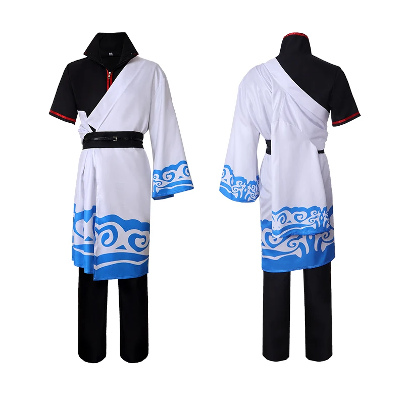 Gintama Cosplay Costumes Sakata Gintoki Anime Cosplay Costume Kimono Halloween Carnival Party Silver Soul Cosplay Costume