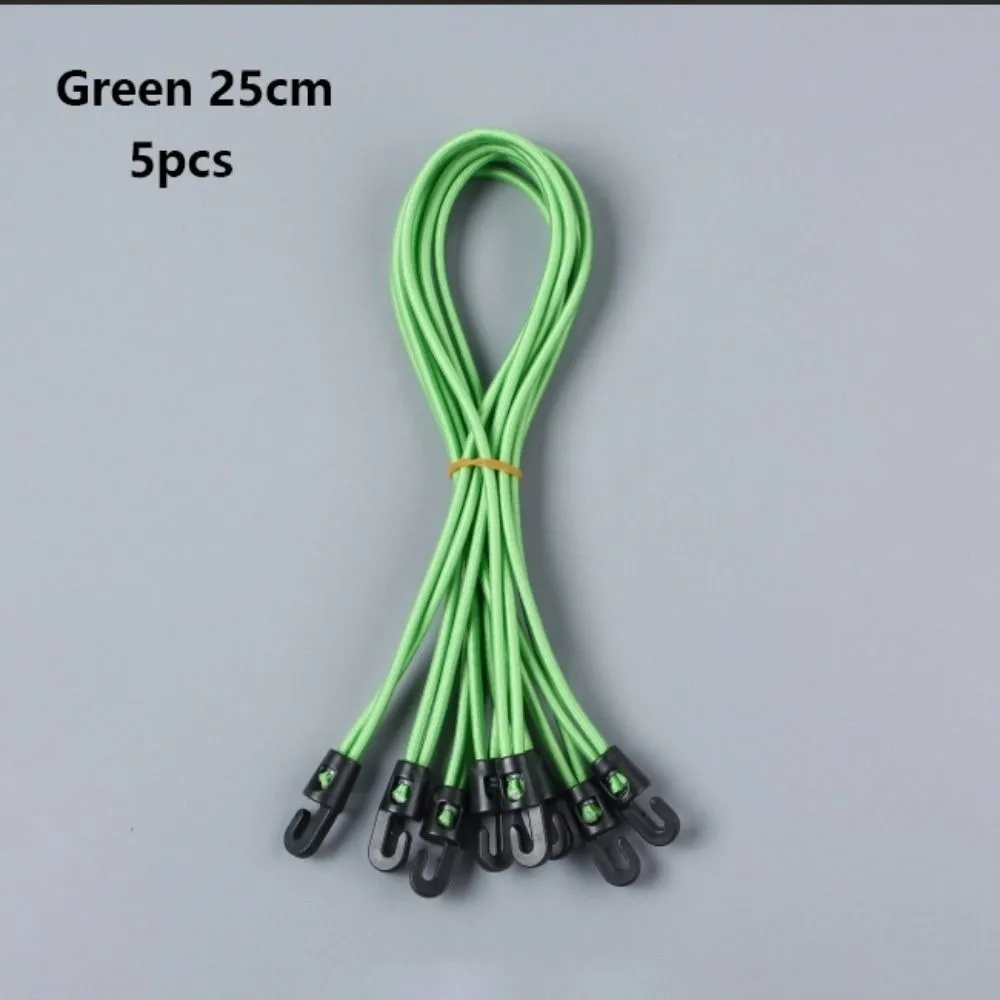 5pcs Diameter 4mm Elastic Luggage Rope Mini Multi Functional Bicycle Motorcycle Latex Binding 10/15/25cm 4 Colors