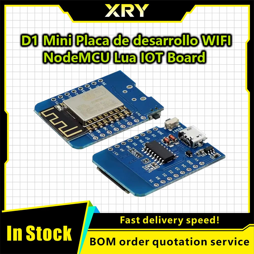 WeMos D1 Mini Pro V3.0 NodeMcu 4MB/16MB bytes Lua WIFI Internet of Things Development board based ESP8266 CH340G Nodemcu V2