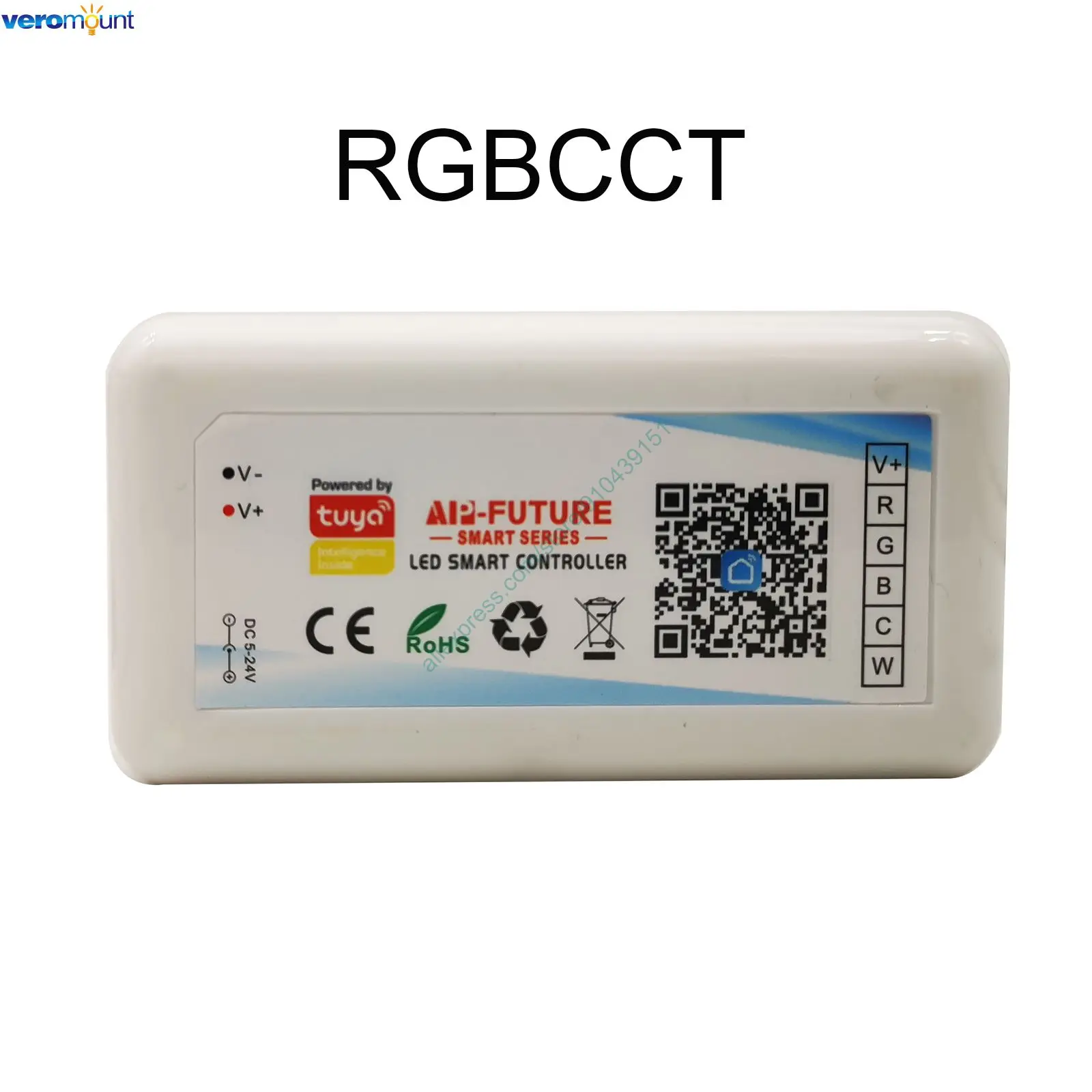 DC12V 24V Tuya Wifi Wireless LED Controller supporto iOs Android APP Alexa Google Voice Control per DIM CCT RGB RGBW RGBCCT Strip