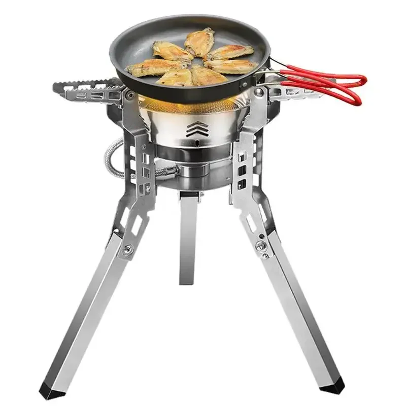 BuLin 100-B16 3800W Strong Power Outdoor Split Gas Stove Foldable Camping Picnic Stove Portable Gear Burner Stove