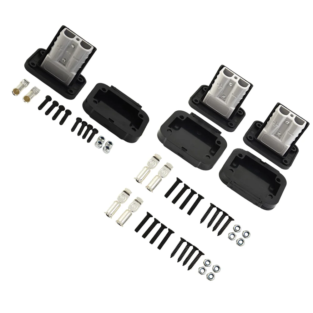 For 50A For Anderson Connector Flush Mount Bracket Panel Cover for RVs Boats Buses and Heavy-Duty Vehicle Electrical Systems
