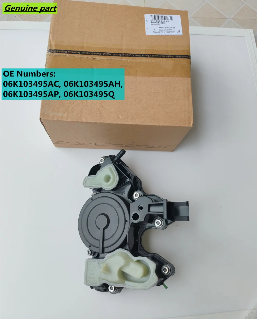 2 Years Warranty Oem Oil Separator PCV Valve with Gasket 06K103495AC, 06K103495AH, 06K103495AP, 06K103495Q For VW AUDI 1.8T 2.0T