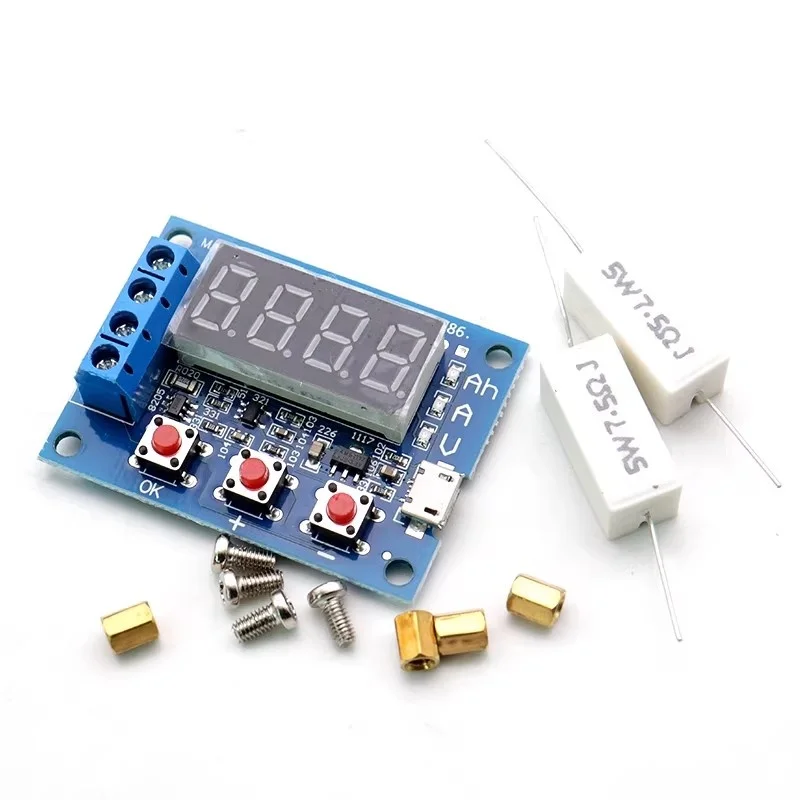 ZB2L3 Battery Tester LED Digital Display 18650 Lithium Battery Power Supply Test Resistance Lead-acid Capacity Discharge Meter