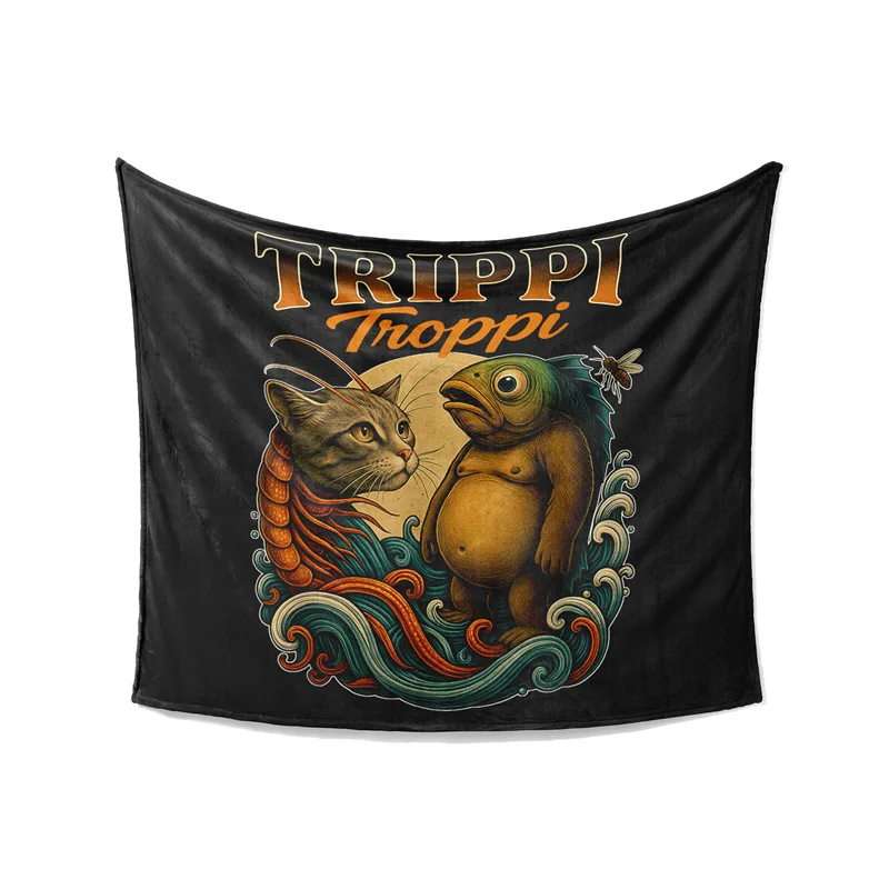 Gaslight Gatekeep Girlboss Trippi Troppi Tripy Trophy Throw Blanket for Women Men Girls Boys Kids Pets Dogs Cats Couch Sofa