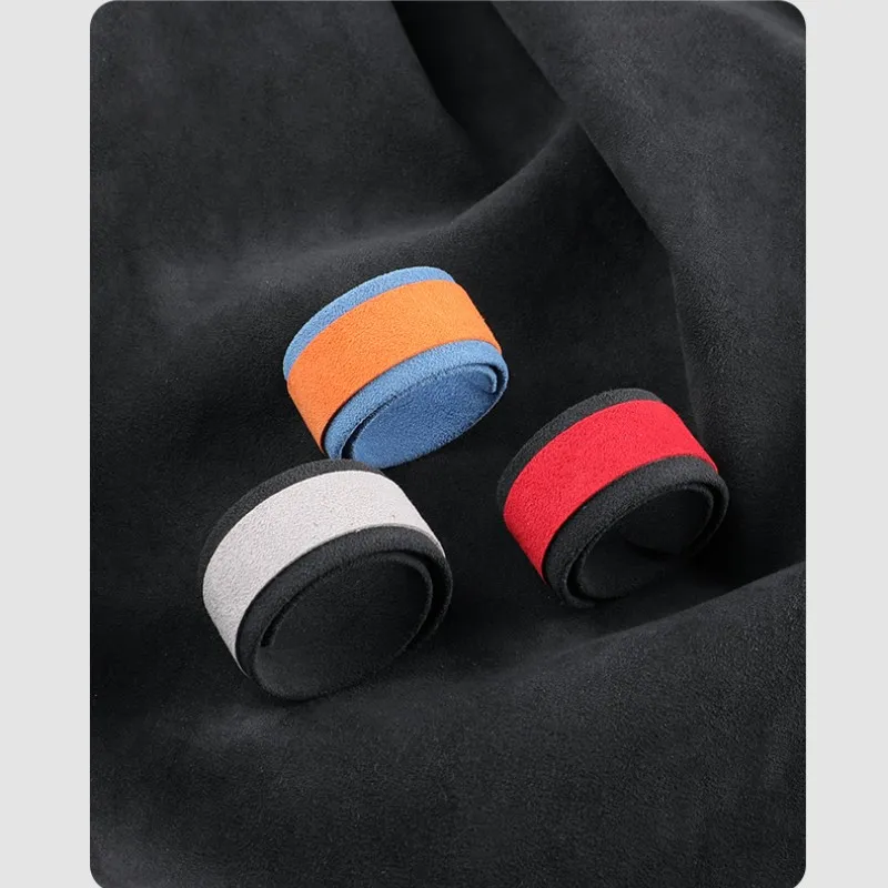 Italy Super Suede Universal Car Steering Wheel Booster Personality Center Line Marking Tape measure model Interior Accessories