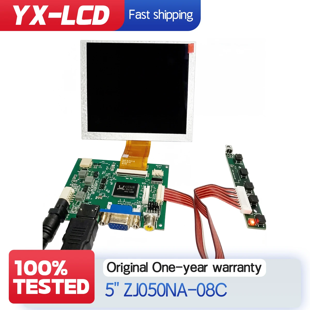 5 Inch ZJ050NA-08C LCD Screen 640x480 display panel HDMI VGA AV LCD Control Board Monitor Panel