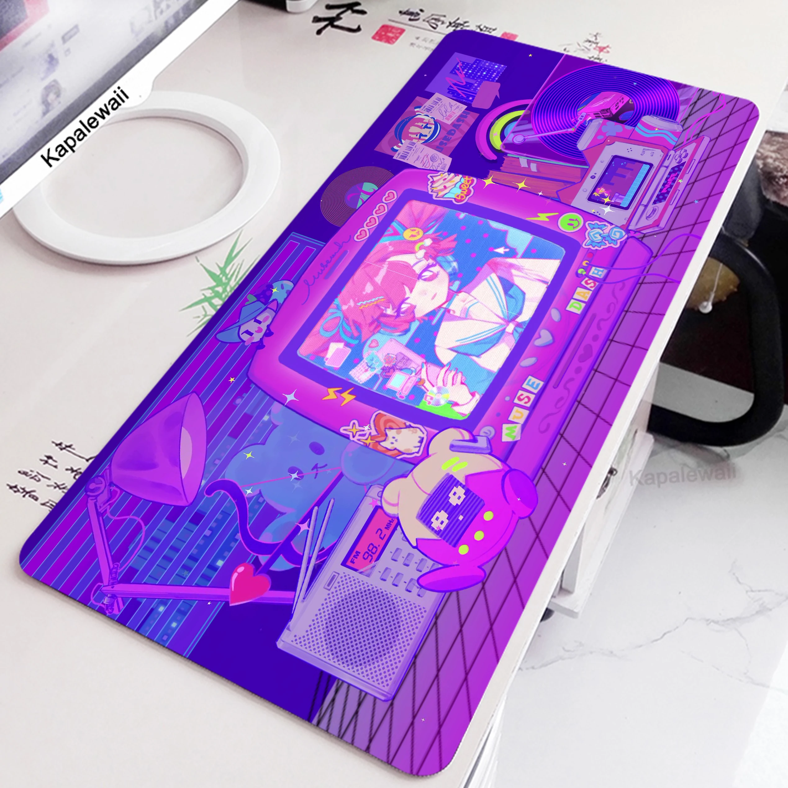 

Computer Game Kawaii Mousepad Large Aniem Girl Mouse Pad Gaming Mouse Mat Gaming Speed Accessories Keyboard Pads Rubber Desk Mat