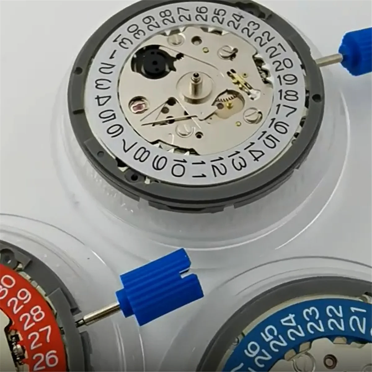 ABNH NH35A حركة ميكانيكية عالية الجودة NH35 عجلة تقويم حمراء 24 مجوهرات ذاتية الملء عالية الدقة