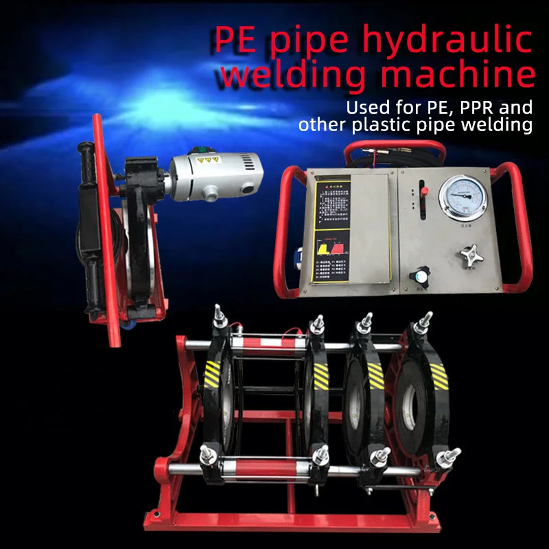 Hydraulic PE Pipe Hydraulic Butt Welding Machine 63-315 Pipe Butt Welding Machine PE Hot Melt Pipe Water & Electricity Welding