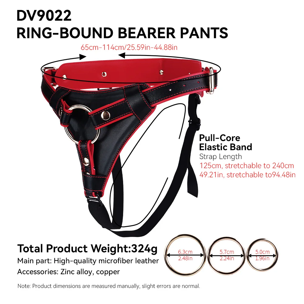 ANOSX Body Restraint Strap Ring-Bound Bearer Pants Leather Harness Belt Underwear For Strap On Dildo Use Briefs Bondage Sex Toys view 2