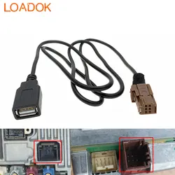 6 Pin Car Radio USB Cable for Peugeot MM RT3EV / RT4 RT5 207 307 308 407 607 1007 CITROEN C6 2008 2009 Number 6574JH