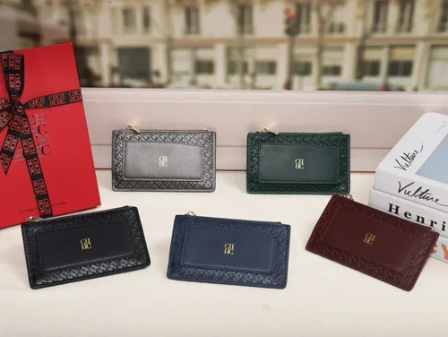 Imagen 2 del producto CH Cartera multiusos para mujer, varios colores, Simple y portátil, elegante, Color Simple, tarjetero para mujer, cartera de moda