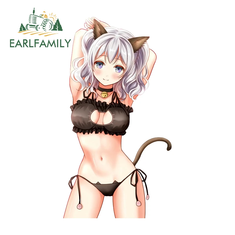 EARLFAMILY 13 سنتيمتر x 7.0 سنتيمتر Nsfw أنيمي Loli فتاة سيارة ملصق مقاوم للماء لوح التزلج مضحك ملصق مائي واقية من الشمس خدش واقية اكسسوارات #1