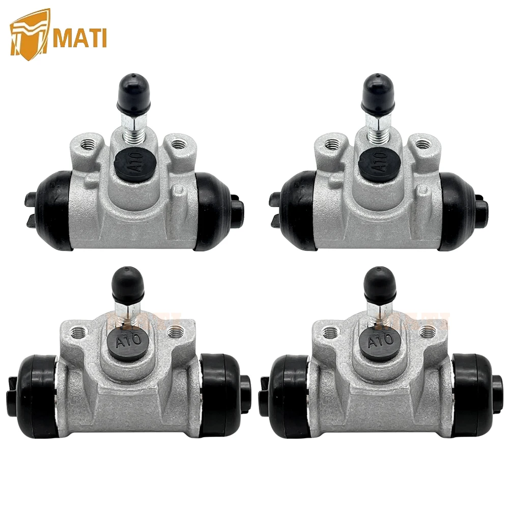 Front Rear Brake Wheel Cylinders All 4 fit for Kawasaki KAF300 Mule 500 520 550 1991-2004 43092-1057 43092-1058