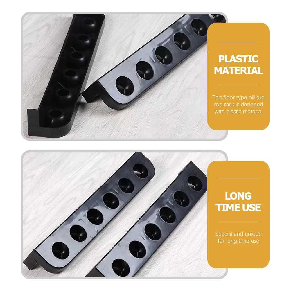 

Billiard Rack Replaceable Rod Pool Cue Storage Holder Hanger Plastic Stands Floor Pole
