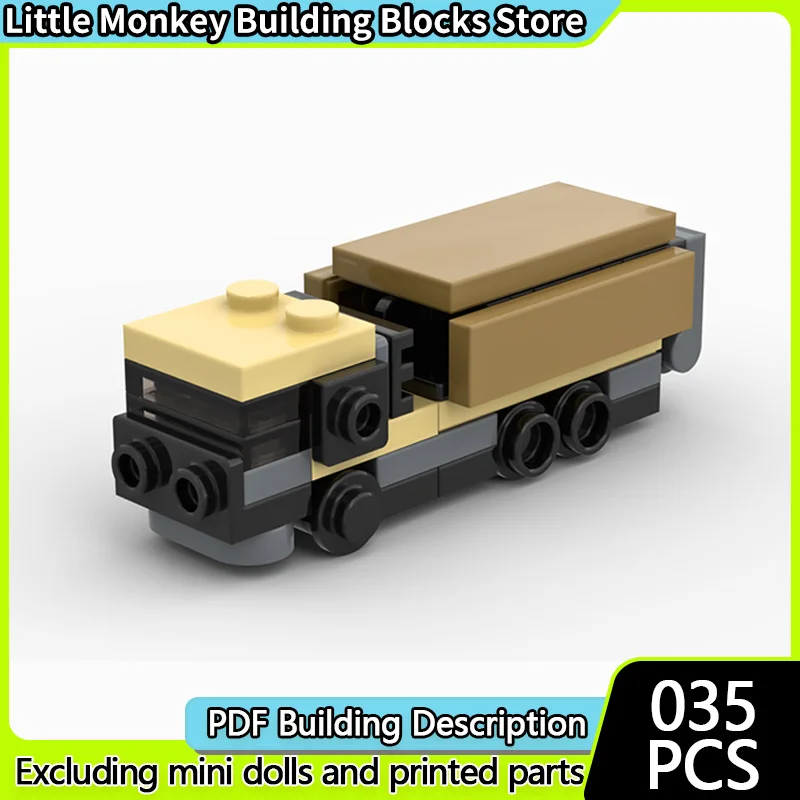 

City Car Model MOC Building Bricks Micro Special Vehicles Modular Technology Children Holiday Gifts Assemble Toys Suit