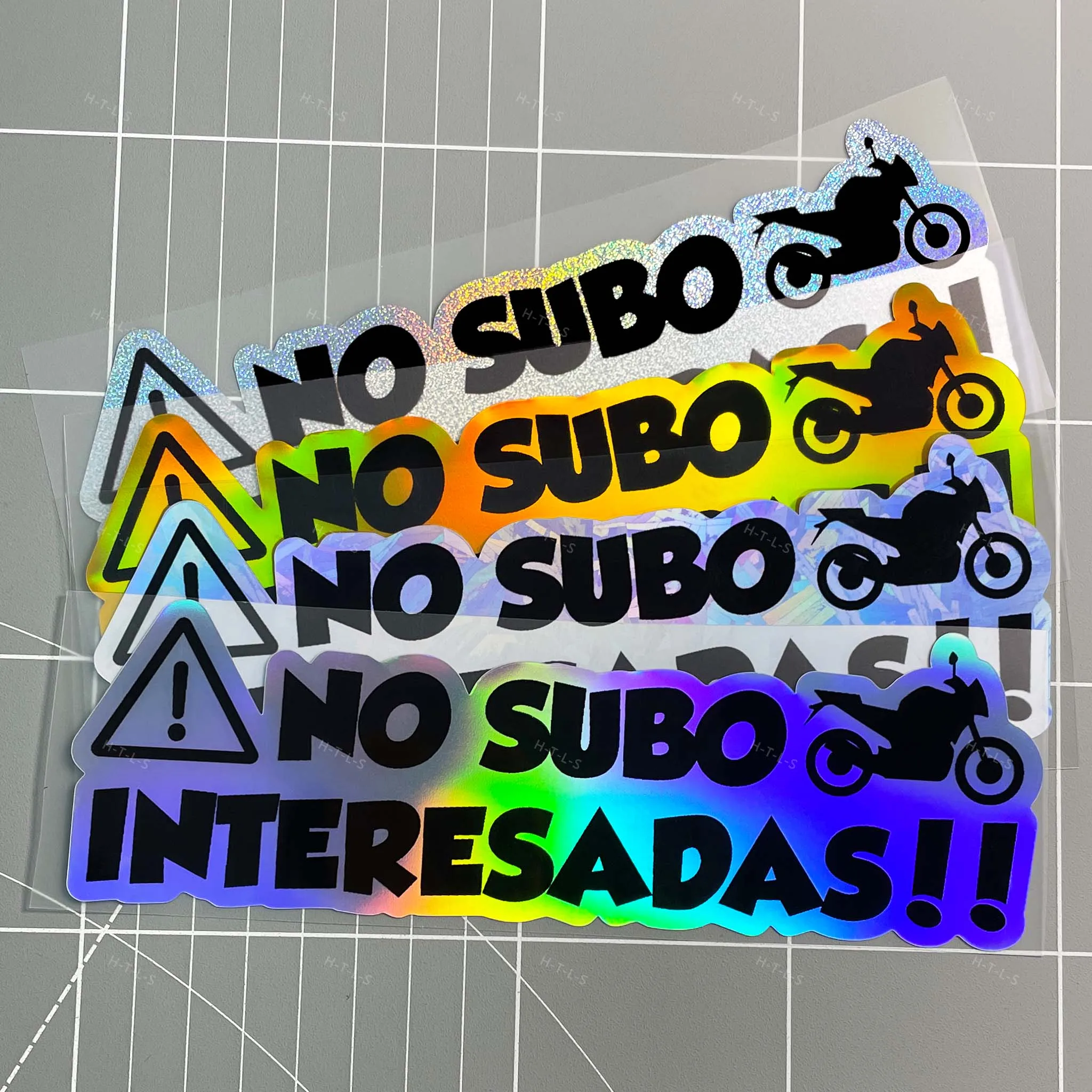 

DIY Side Panels Front Fairing Scooter Universal Vinyl Decal NO SUBO INTERESADAS Motorcycle Sticker Waterproof for Motorbike