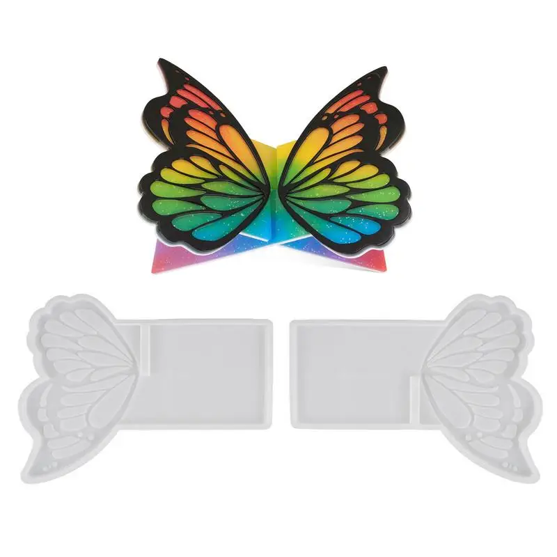 Book Holder Mold Butterfly Shaped Book Stand Molds Versatile Music Stand Silicone Mould Unique Bookshelf Mould For Desk