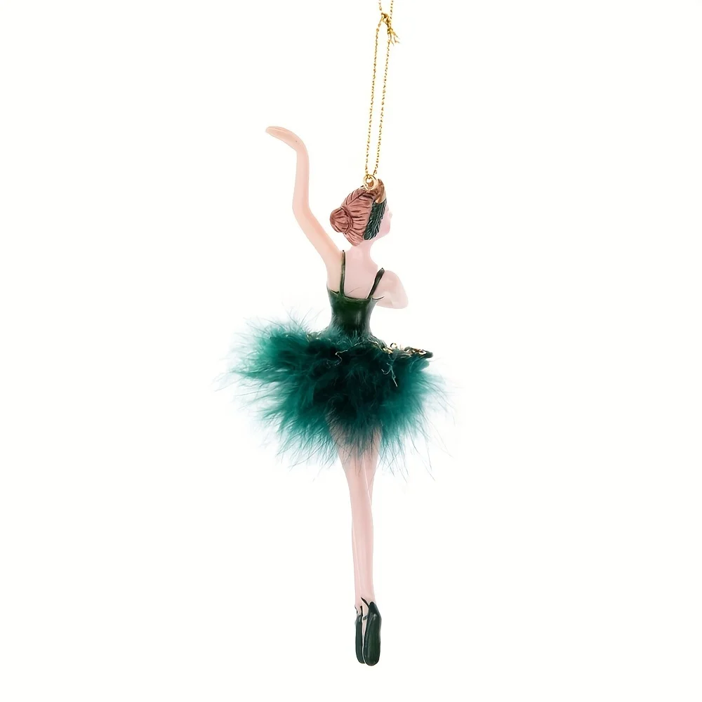 Style 3 Ballet Dancer Accessories, 6.69-Inch Green Christmas Tree Decoration, No Need Electricity Or Feathers, Perfect For