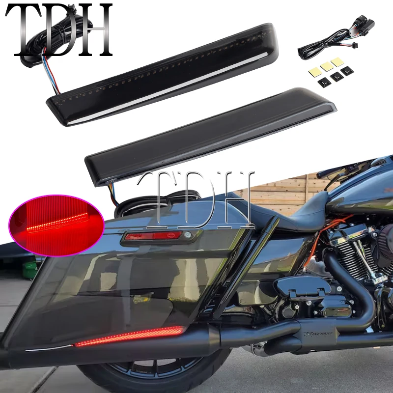 Extended Bag LED Lights for Harley Touring Road King Street Glide FLHT FLHX FLHXS FLTRX FLTRXS FLHR Saddlebag Side Marker Light