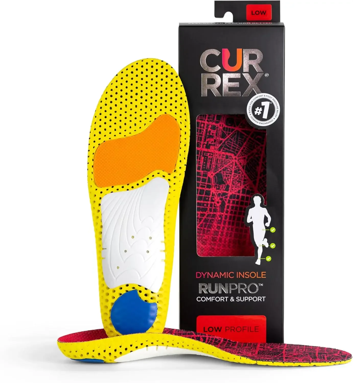 RunPro Insoles for Running Shoes – Arch Support Inserts to Help Reduce Fatigue, Prevent Injuries & Boost Performance – fo