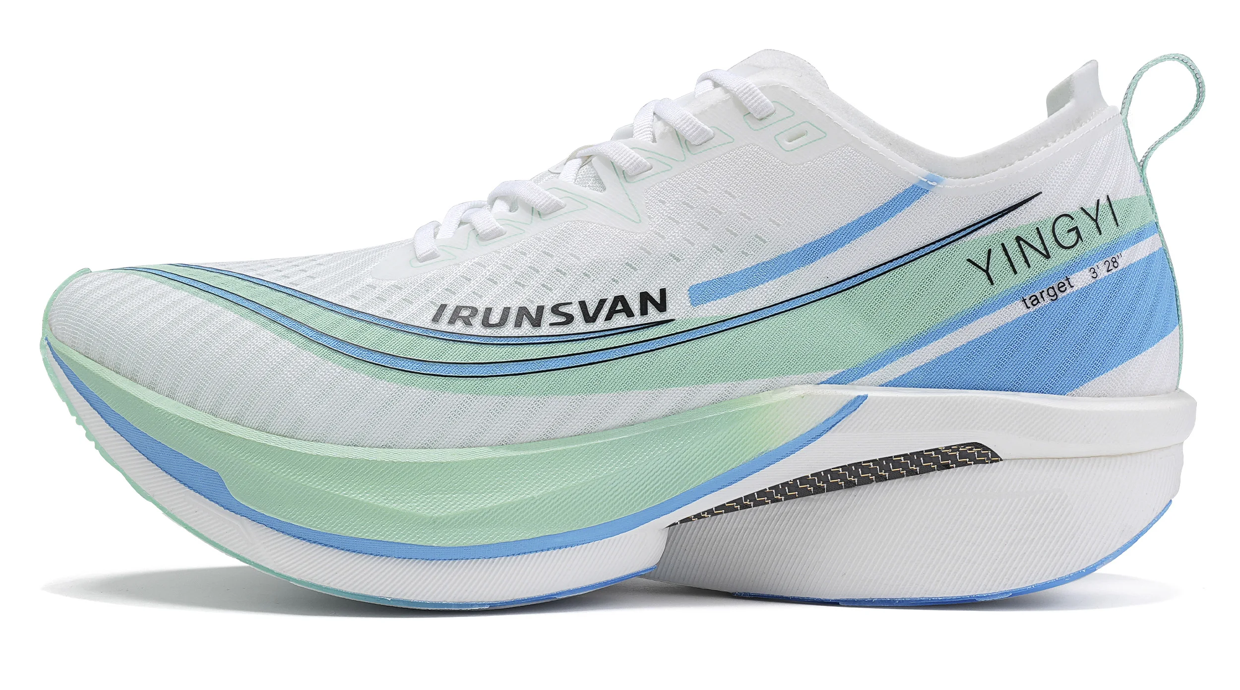 IRUNSVAN Shadow Wing 2.0 PRO Men's Running Shoes Marathon Full Palm Black Gold Carbon Plate Sports Shoes Shock Resistant