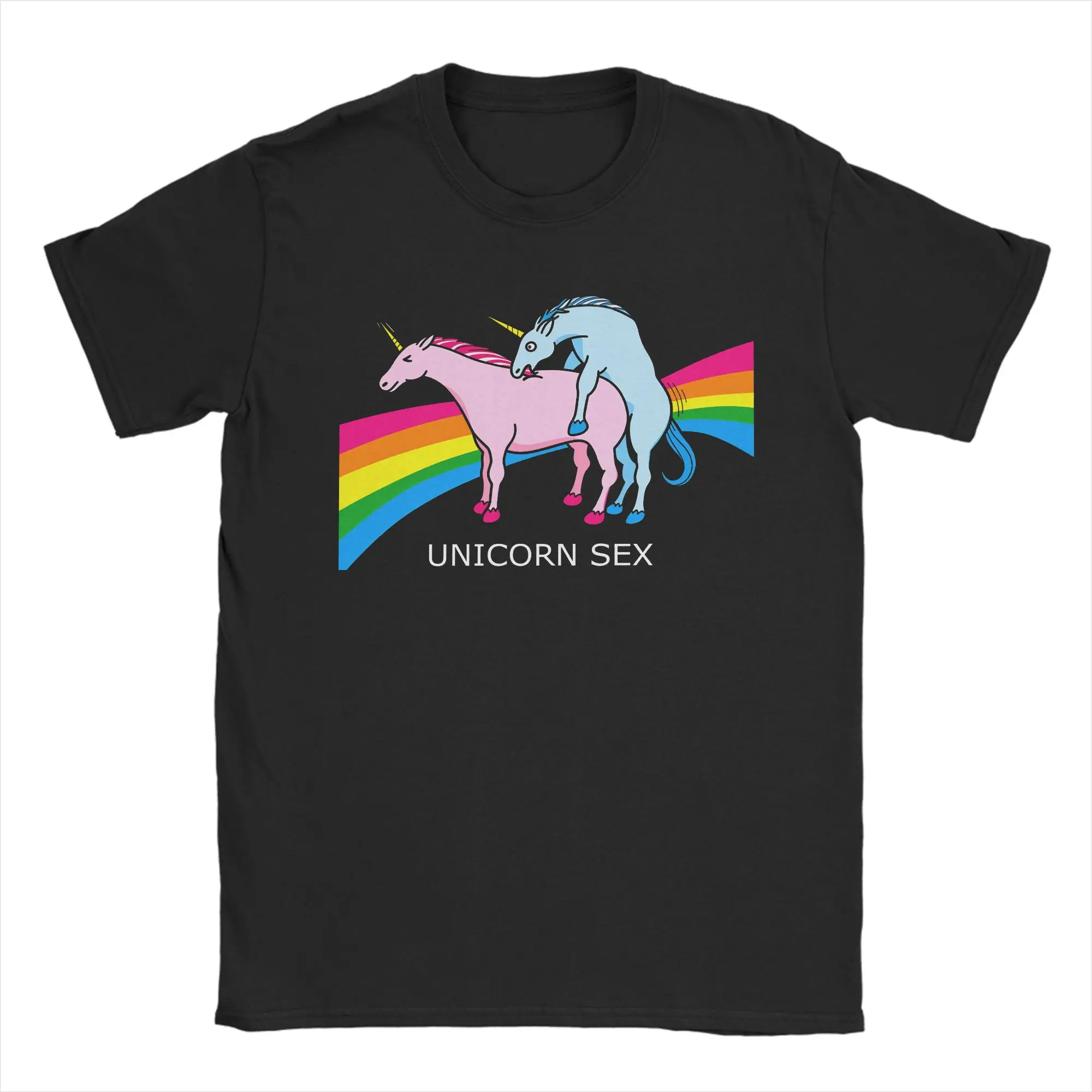 Men Women T Shirt  Riding Unicorn T-Shirts Harajuku  Summer Tees Vintage Pure Cotton Tops Plus Size 6XL