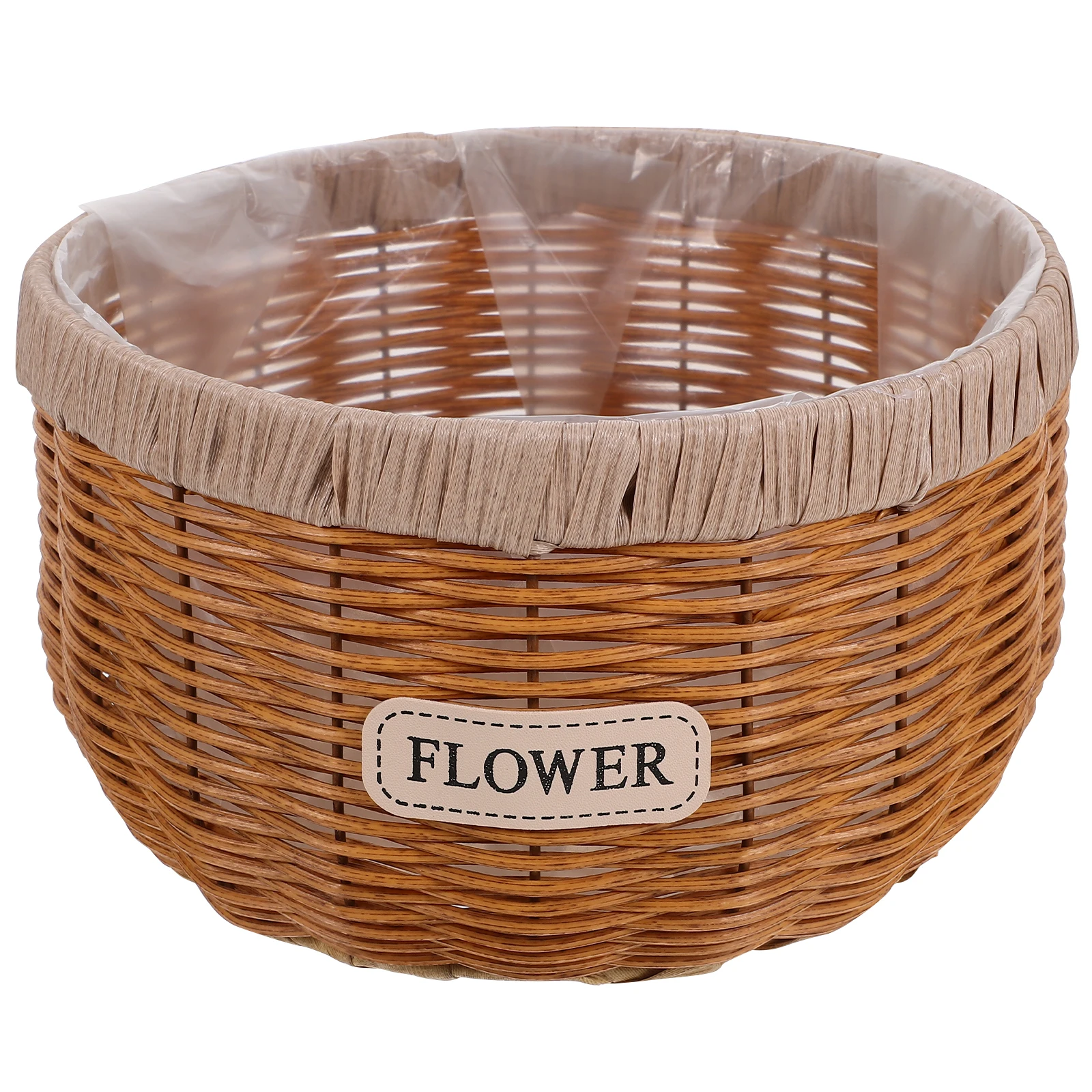 

1pc Large Flower Pot Planter Basket Indoor Outdoor Durable Woven Storage Container Multifunctional Plant Holder For