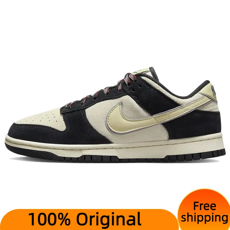 Nike Women's Dunk Low LX 'Black Suede' Sneakers shoes