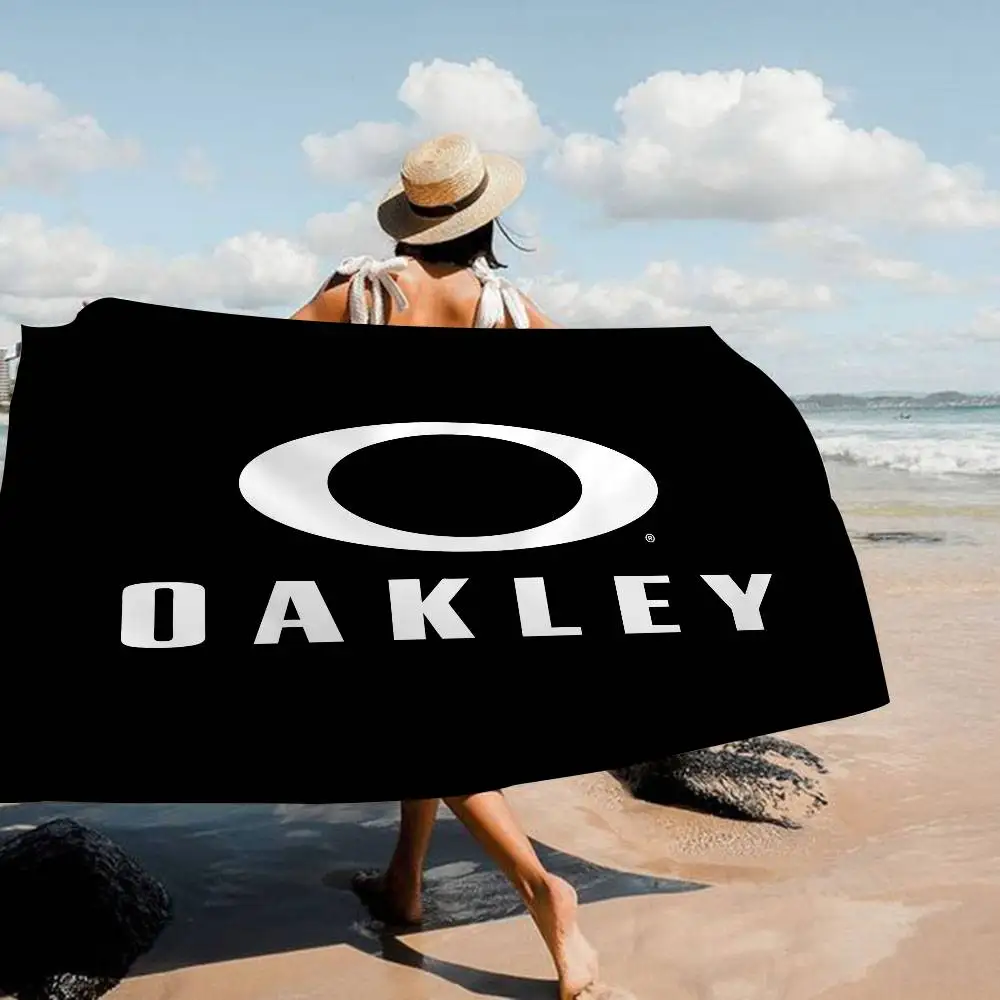 O-Oakleys Logo Microfiber Beach Towel Absorbent Quick Dry Soft Yoga Swimming Resort Mountain Climbing Towel