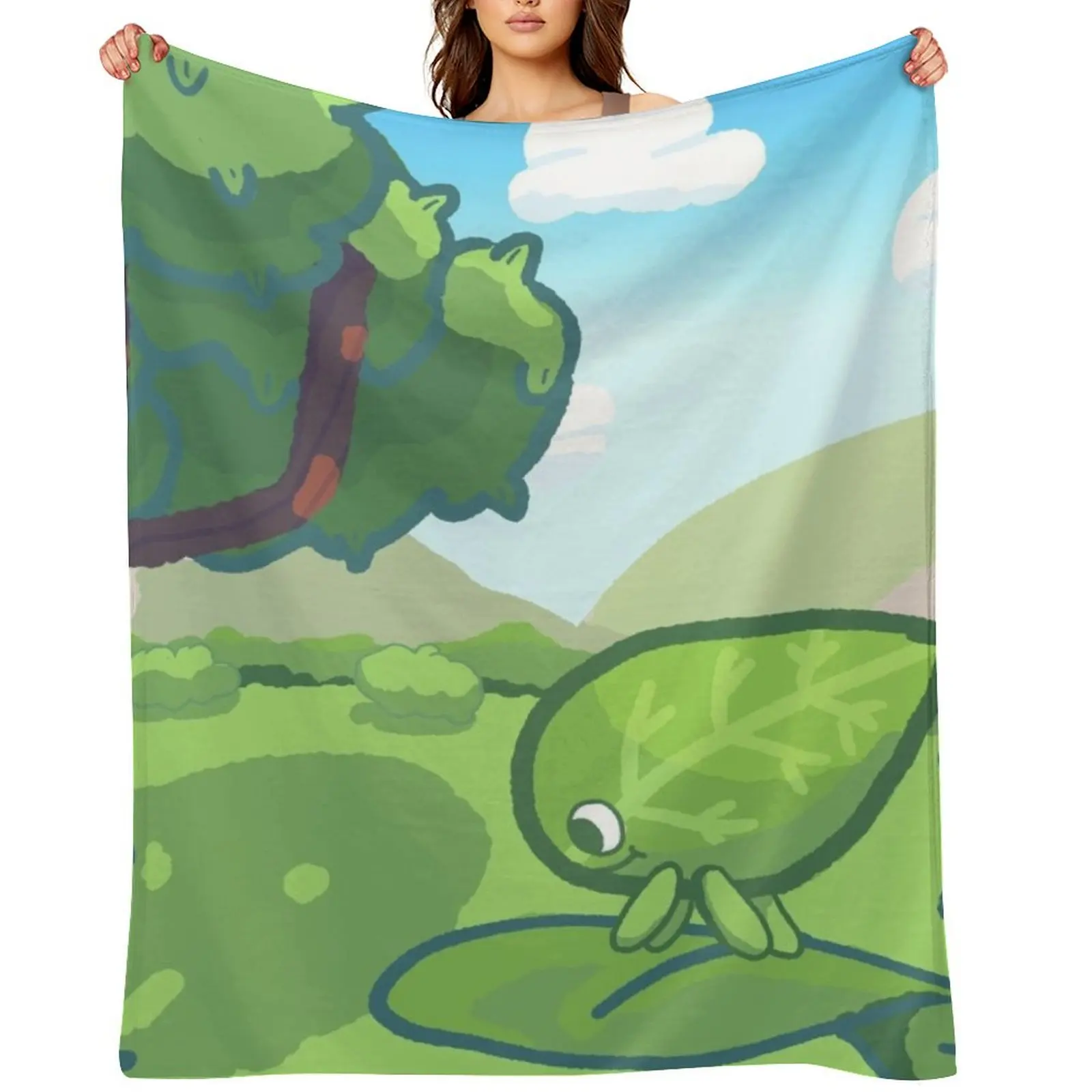 

Walking Leaf! Ding Jing! Throw Blanket For Decorative Sofa Luxury Hairys sofa bed Blankets