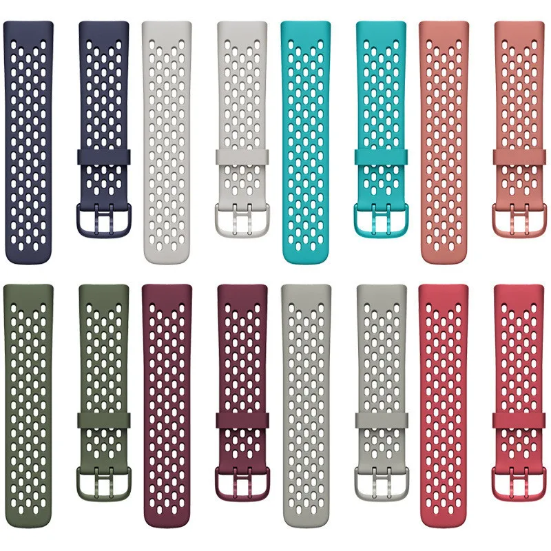 Replacement Band For Fitbit Charge 5 6 Band Silicone Breathable Wristband For Fitbit Charge 5 6 Smart Watch Wrist Strap