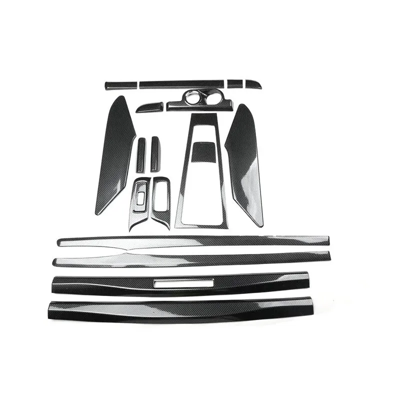 Car interior trims for Porsche Boxster Cayman 981 13-15 Carbon fiber pattern Air conditioning panel interior