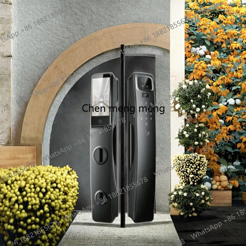 Dedicated 3D Lock Fingerprint Vein Recognition WiFi Outdoor Intercom Wood Steel Connection Aluminum Door Memory Card Locks