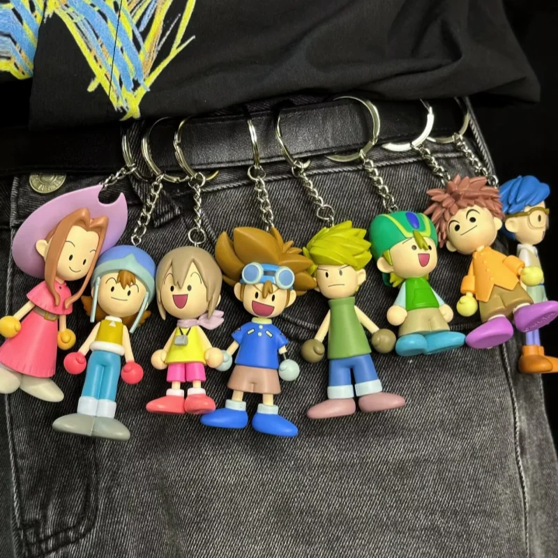 

Digimon Piedmon Keychain Blind Box Official Tai Kari Matt Figure Charms Bag Clip Gift Set Trendy Collectible Toys & Hobbies