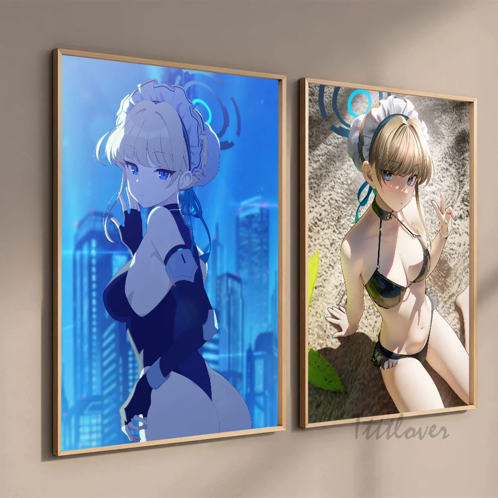 Asuma Toki Game Girl Blue Archive Poster Stickers Art Wall Murals Decor Game Room Decor Gifts HD Painting