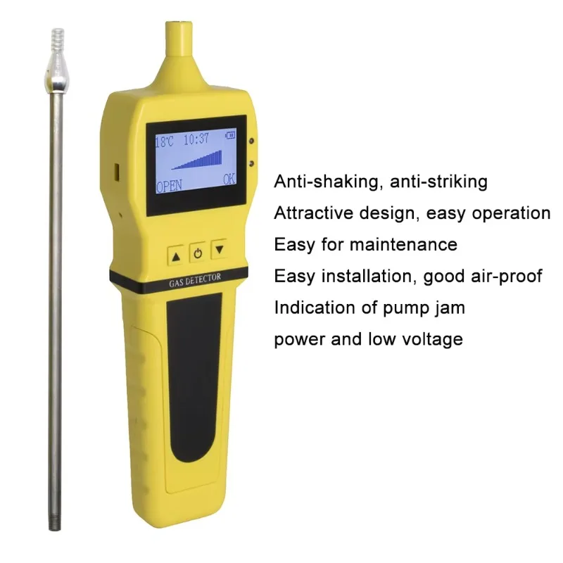 Industry Portable Gas Sampling Pump Digital Charging Smart External Pump Sampler Device Support All Gas