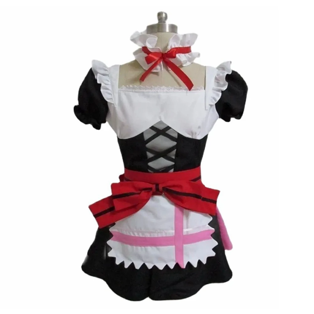 

Unisex Anime Cos Nico Yazawa Cosplay Costume Apron Dress Maid Custom Size