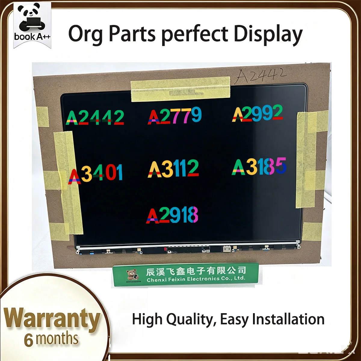 New A+ Laptop LCD Glass Only Screen Replacement for Macbook Pro A2442 A2779 A2992 A3112 A3401 A3185 A2918 Display Panel