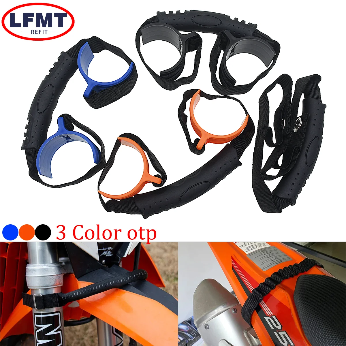 

Motorcycle Front Rear Rescue Strap Pull Sling Belt Leashes For KTM Honda Yamaha Kawasaki Sizilo CR CRF YZ YZF EXC SXF XCF KX KXF