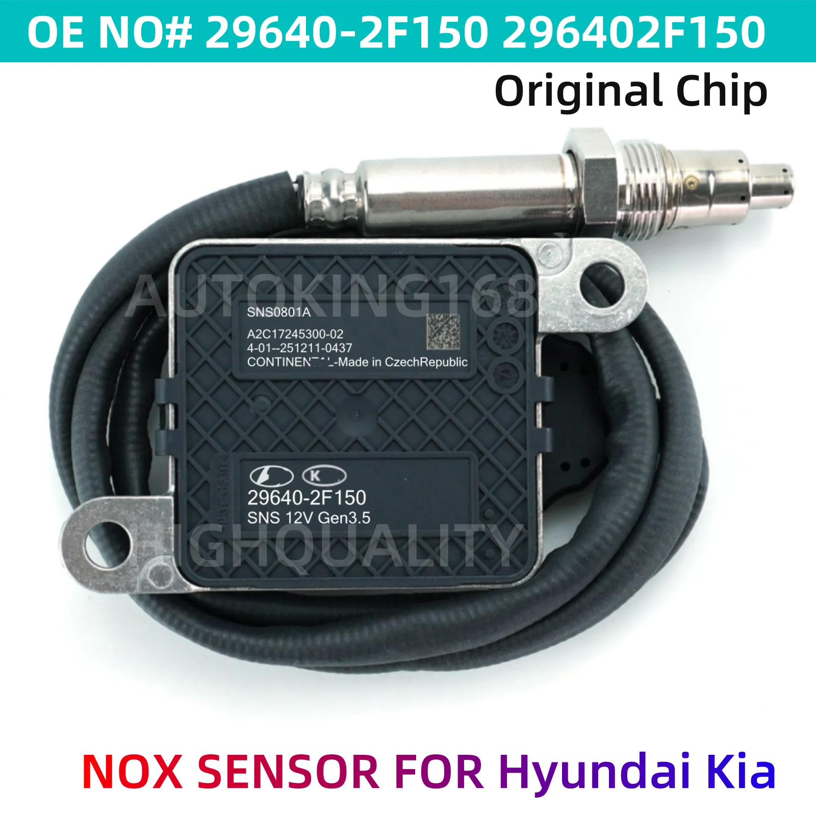 29640-2F150 296402F150 SNS0801A NEW Nitrogen Oxide Senor NOx Sensor For 2016-2023 KIA Sorento Hyundai Santa Fe MK4 2.0 2.2 CRDi